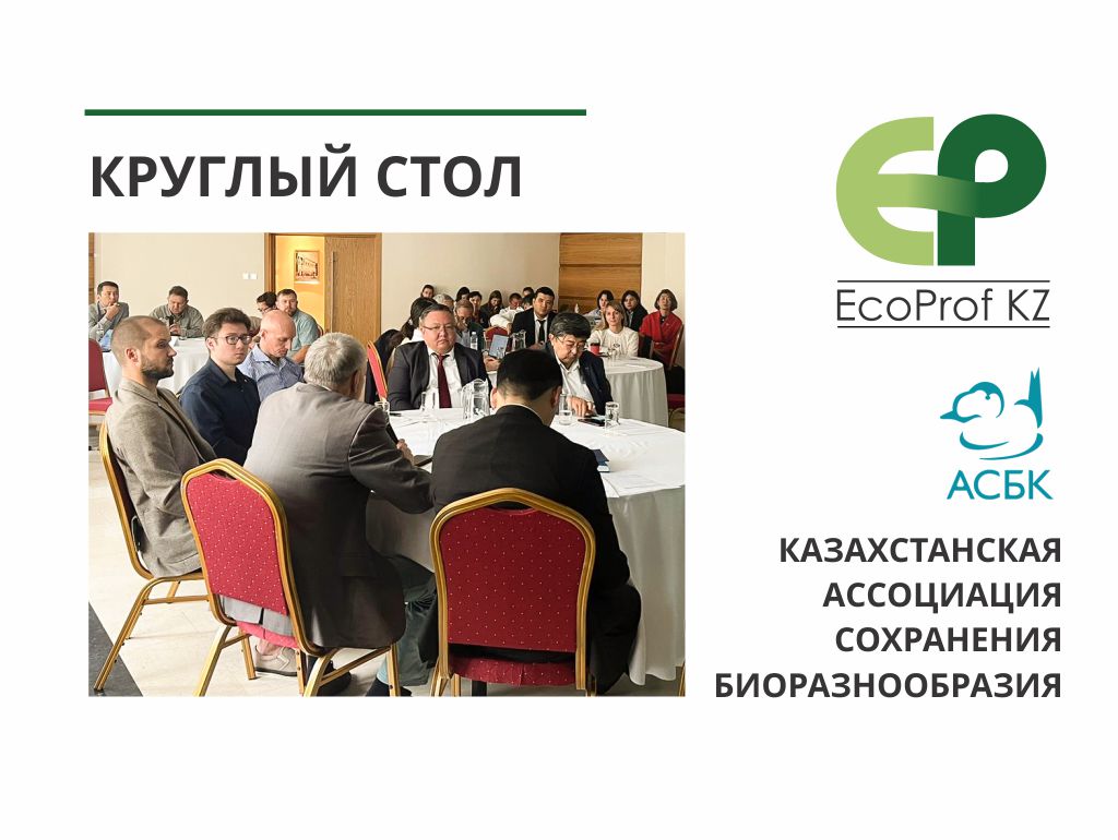 Участие ТОО «EcoProf KZ»  в круглом столе по обсуждению национальных целевых задач в области биоразнообразия и проекта документа «Концепция по сохранению и устойчивому использованию биоразнообразия РК на 2025–2035 гг.»